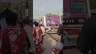 Brand New Pink Local Train At Full Speed 😨🔥🔥#shorts #localtrain