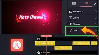 Kinemaster Glow Lyrics Status Video Editing | Kinemaster Trending Lyrics Video Editing