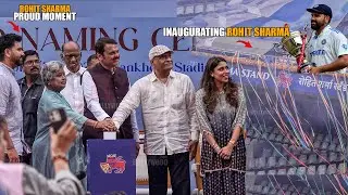 Proud Moment | Rohit Sharma Stand Inaugurated by His Parents at Wankhede Stadium