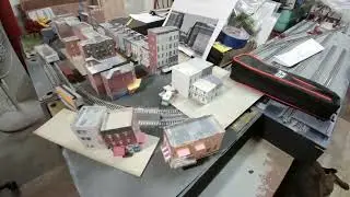 N-scale T-Trak modules under construction