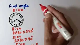 Find angle between the hands of the clock || clock hands || clock based question