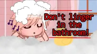 Don't linger in the bathroom🚾🕧🚫//gacha muslim//oc//by : @user-os7lv7rs6m