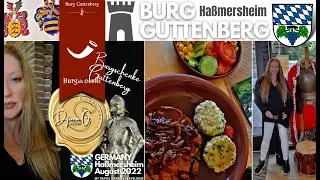 🇩🇪 GERMANY🍛 BURGSCHENKE GUTTENBERG Haßmersheim | Medieval Journey Part1 Aug2022 | Mom's Travel Diary
