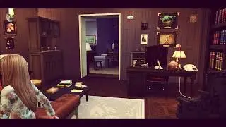 Sims 4 Exorcist Study room scene