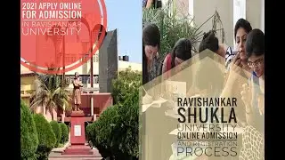 Ravishankar shukla university registration and admission 2021 online application process in mobile