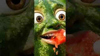 ai store pk 🍆 watarmelon 🍉🍋🍉 #cuteanimation #mukbang #funnyfruit #animation #tiktokviral #food