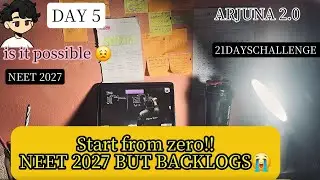 DAY 5 FAIL I Wasted My Entire Day😭#dreambigstudyhard#neet#neetpreparation 