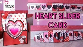 Infinity heart slider card for boyfriend or girlfriend