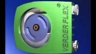 Verder Pump School 101 - Verderflex VF series peristaltic hose pump running animation