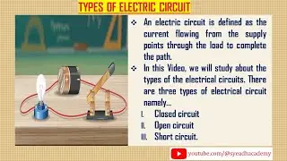 2.Electric Circuits | Overview, Types & Components  || Basic Electrical Engineering...