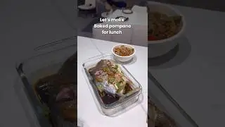 Baked pompano for lunch. #homecooking #cooking #cookingasmr #fypviral #pompanofish #BakedPompano