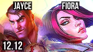 JAYCE vs FIORA (TOP) | 300+ games, Dominating | KR Master | 12.12