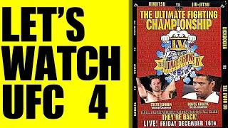 🔴LIVE: Watching UFC 4 for the FIRST TIME - This Era of MMA Was PURE CHAOS