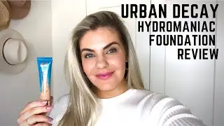 HYDROMANIAC FOUNDATION FROM URBAN DECAY - glowy foundation for dry skin?! NEW Favorite foundation?!