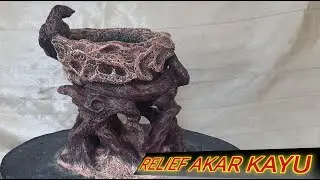 Pot relief akar kayu ~ Mac Art
