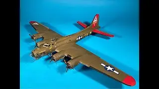 Decaling & Clear Parts Painting-Part-15 of Detailing & Building the Revell Monogram1/48 scale B-17G.