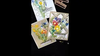 Drop & Blend Watercolor Technique for  #cardmaking  #simonsaysstamp