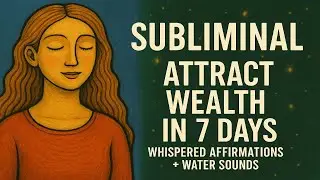 Subliminal: Attract Wealth in 7 Days | Whispered Affirmations + Water Sounds