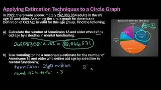 Applying Estimation Techniques to a Circle Graph