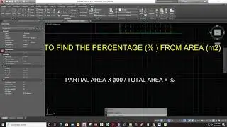How to find the Percentage % from Area M2