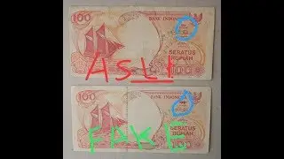 uang 100 pinishi asli dan uka uka