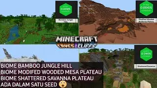 SEED BIOME LANGKA MINECRAFT  - TIGA BIOME LANGKA DALAM SEED INI