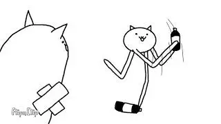 キモネコがコーラを振るだけ