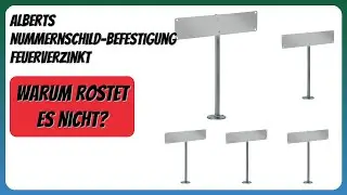 BEWERTUNG (2026): Alberts Nummernschild-Befestigung feuerverzinkt. Infos
