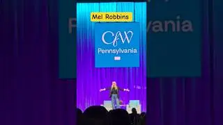 @melrobbins говорит о смелости 😲 #шорты #cfw #paconference #2025 #philly #melrobbins
