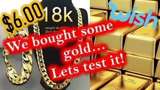 I bought an 18k gold necklace on wish and tested it