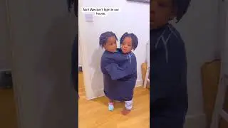 Found them tapping each other and this happened. #discipline #toddlers #viralshort