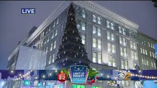 Crowds Gathering For Lighting Of Highmark Unity Tree