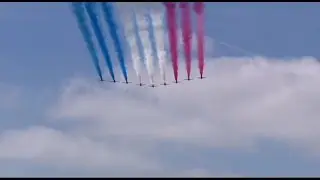 VE Day 70 The Nation Remembers Fly Past Red Arrows 10.5.2015