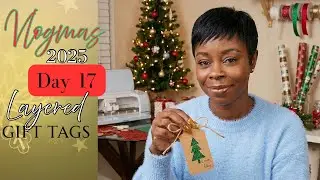 🎁 DIY Layered Gift Tag | Easy Cardstock Craft Tutorial|CRICUT MAKER