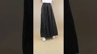 Made in Italy Pinstripe Wide Leg Culotte Black #onesize #fashionstyle