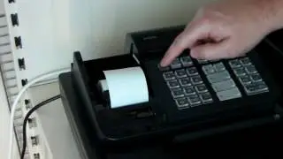 How to change the till rolls and ink roller on the Casio 140CR cash register