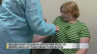 Blood drive event helps teach phlebotomy students