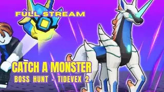 Catch A Monster Boss Hunt - Tidevex Part 2 | @Intruder_875 #newupdate #catchamonster #roblox