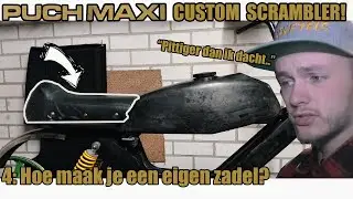 Puch Maxi Project | Scrambler | 4 Custom Zadel bouwen