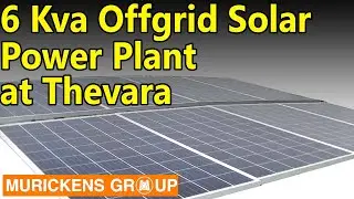 6 kva Flyline Solar hybrid off-grid Power Plant at Thevara, off Kochin -Installed by Murickens Group