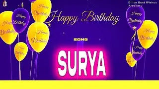 Surya Happy Birthday - Birthday Video Song | Birthday Songs With Names #billionbestwishes