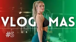 VLOGMAS #5 | push day, training tips, christmas shopping, holiday decorating