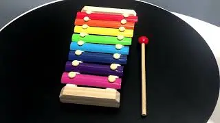 Xylophone toy instrument with sticks | musical xylo with metal chimes