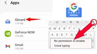 Fix No Permission to Enable Voice Typing in Gboard I Google Keyboard Enable Voice Typing