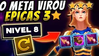 TODOS DE ÉPICA 3 ⭐ , O NOVO META É ROLL NO 8!