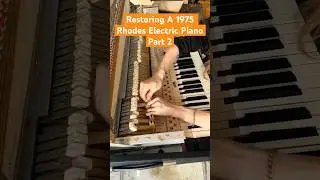 Restoring a 1975 Rhodes Electric Piano Part 2 | #rhodes #fenderrhodes #pianorepair #instrumentrepair