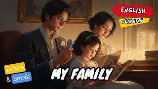 My Family ╡Shadowing English stories ╡Practice your listening and speaking
