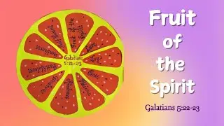 ✨ Fruit of the Spirit Craft for Kids 🍎 | 🧡 Easy Bible Craft 🎨 | 📖 Galatians 5:22&ndash;23