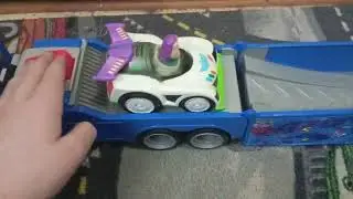 Shake N Go Character Cars on the Shake N Go Trailer Rig 