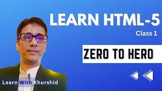 HTML Tutorial for Beginners | HTML Crash Course | HTML class Day 1